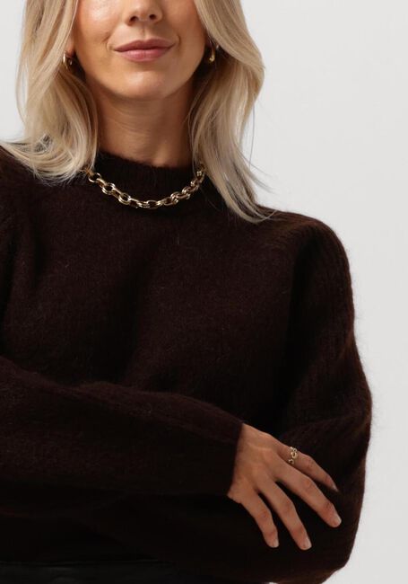 Bruine SECOND FEMALE Trui BROOKLINE KNIT NEW O-NECK - large