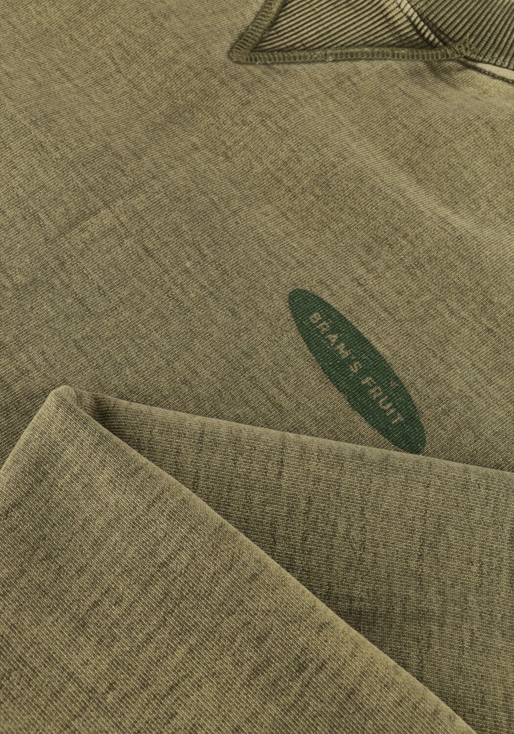 Khaki BRAM'S FRUIT Sweater DISTRESSED F*CK OFF I'M GARDENING CREWNECK - large