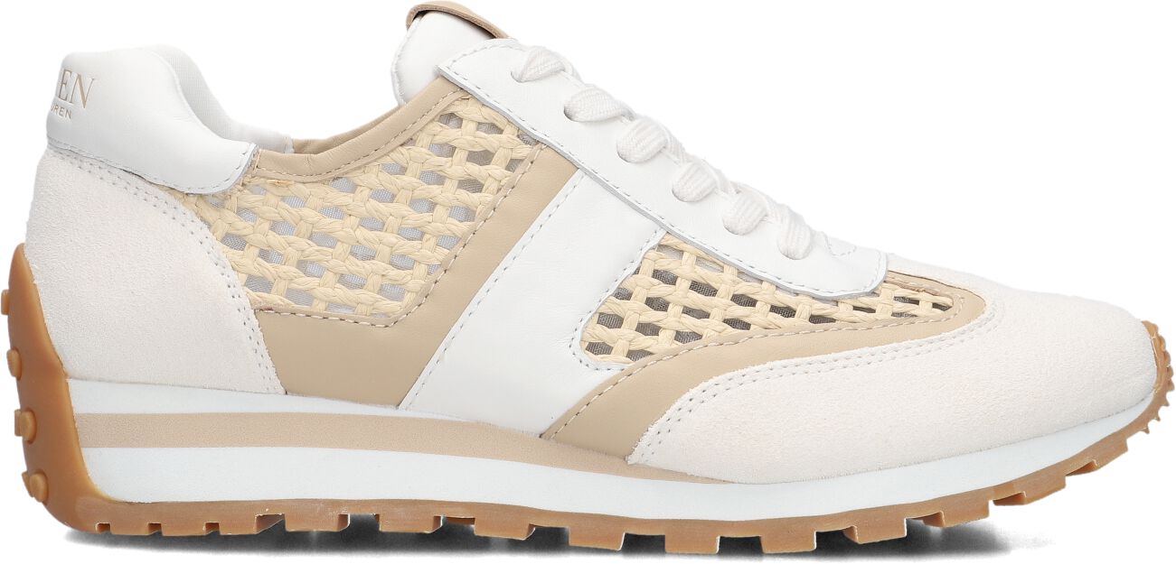 Lauren Ralph Lauren Lage Sneakers Dames Dani Low Top Lace, Maat: 37, Materiaal: Leer, Kleur: Wit afbeelding 1