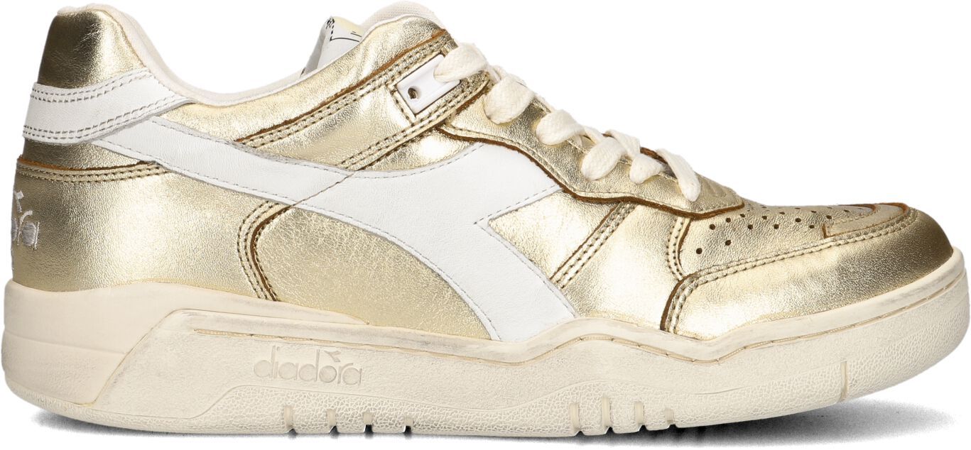 Diadora Hoge Sneakers Dames Met Basket Sneaker, Maat: 37, Materiaal: Leer, Kleur: Goud
