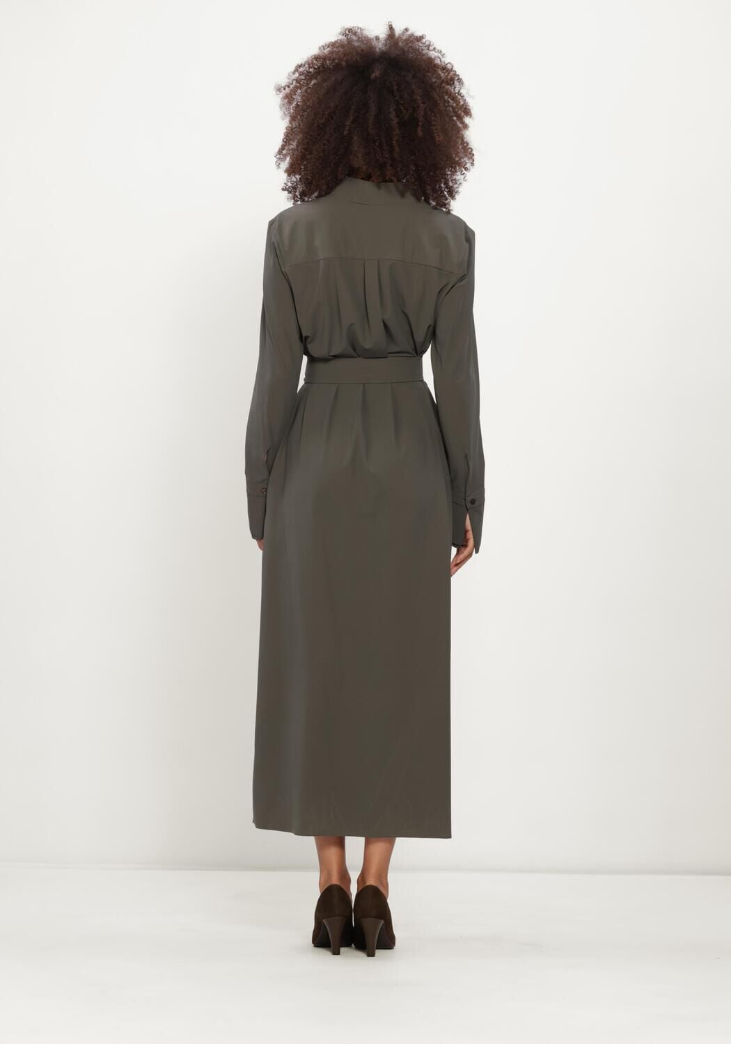 Olijf JAPAN TKY Midi jurk RASY - large