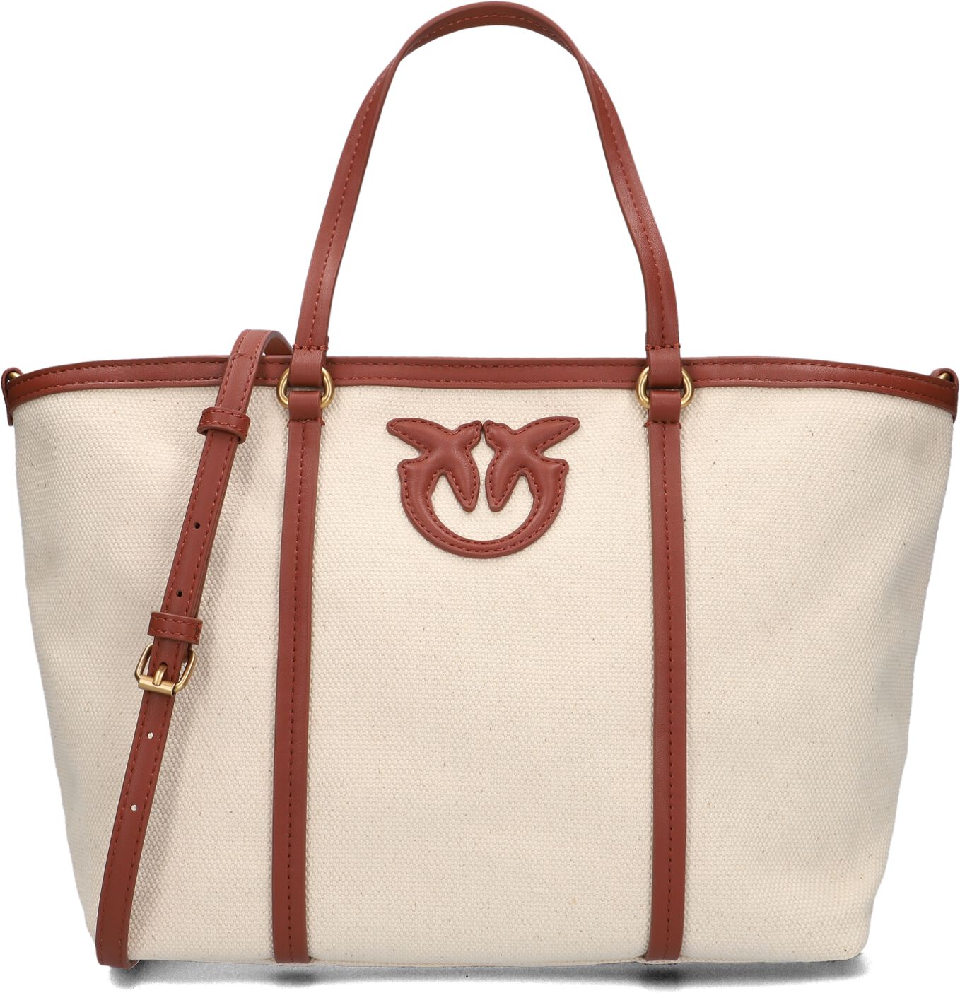 Pinko Shopper
Dames Miranda Shopper Classic, Materiaal: Textiel, Kleur: Beige afbeelding 1