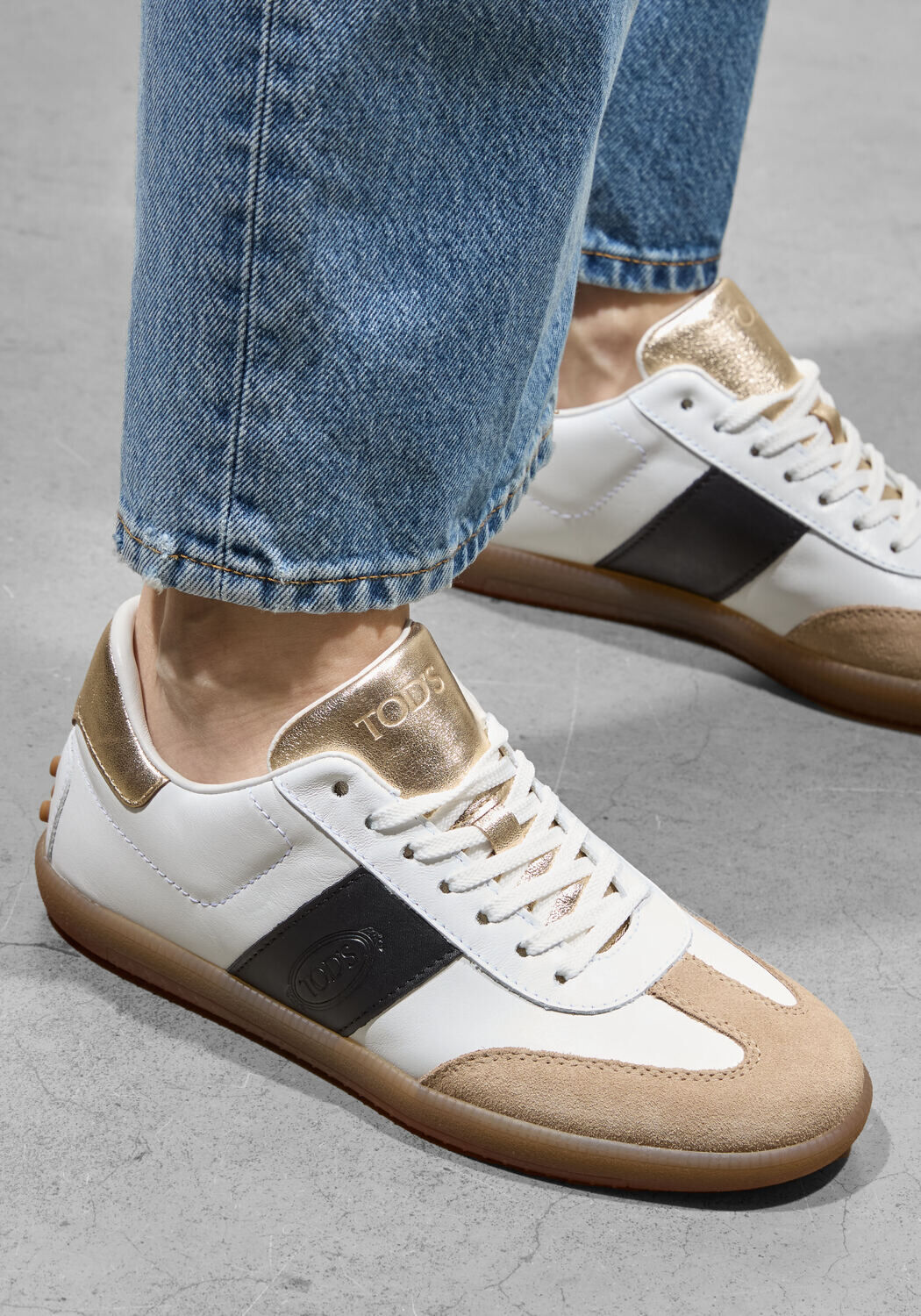 Gouden TOD'S Lage sneakers CASSETTA - large