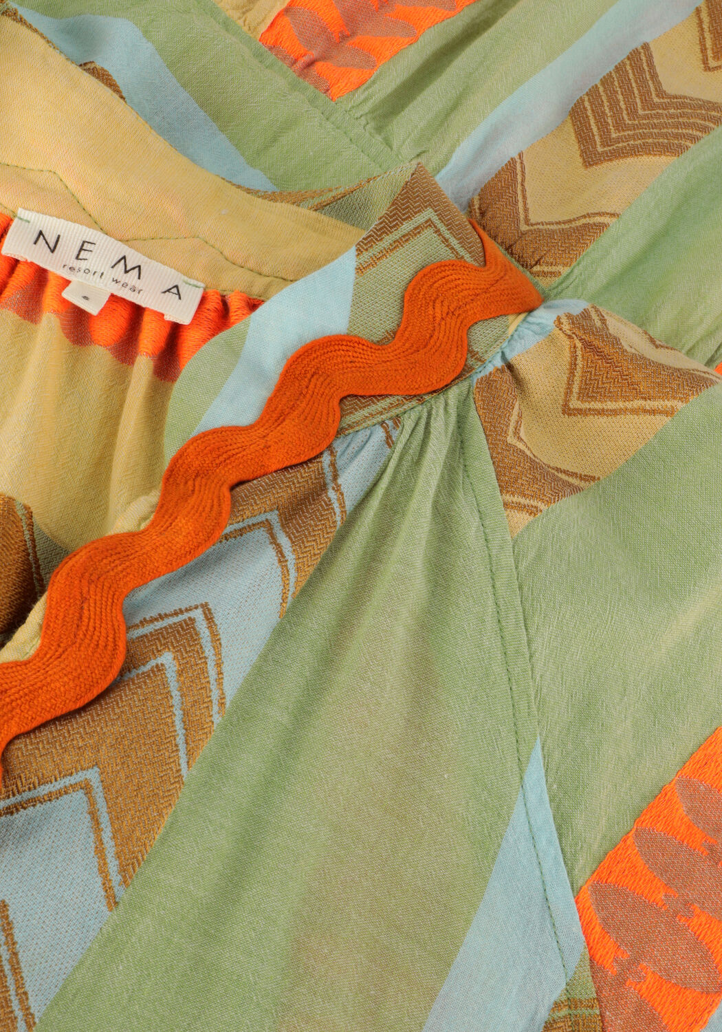 Groene NEMA Mini jurk N049 - large