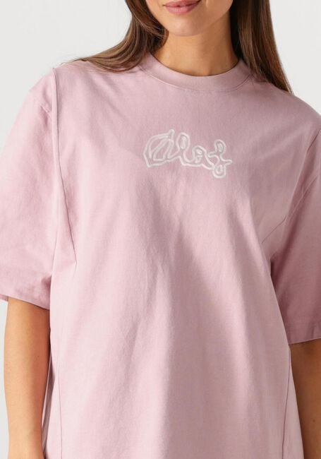 Paarse OLAF HUSSEIN T-shirt MODERN MAKER OVERSIZED TEE - large