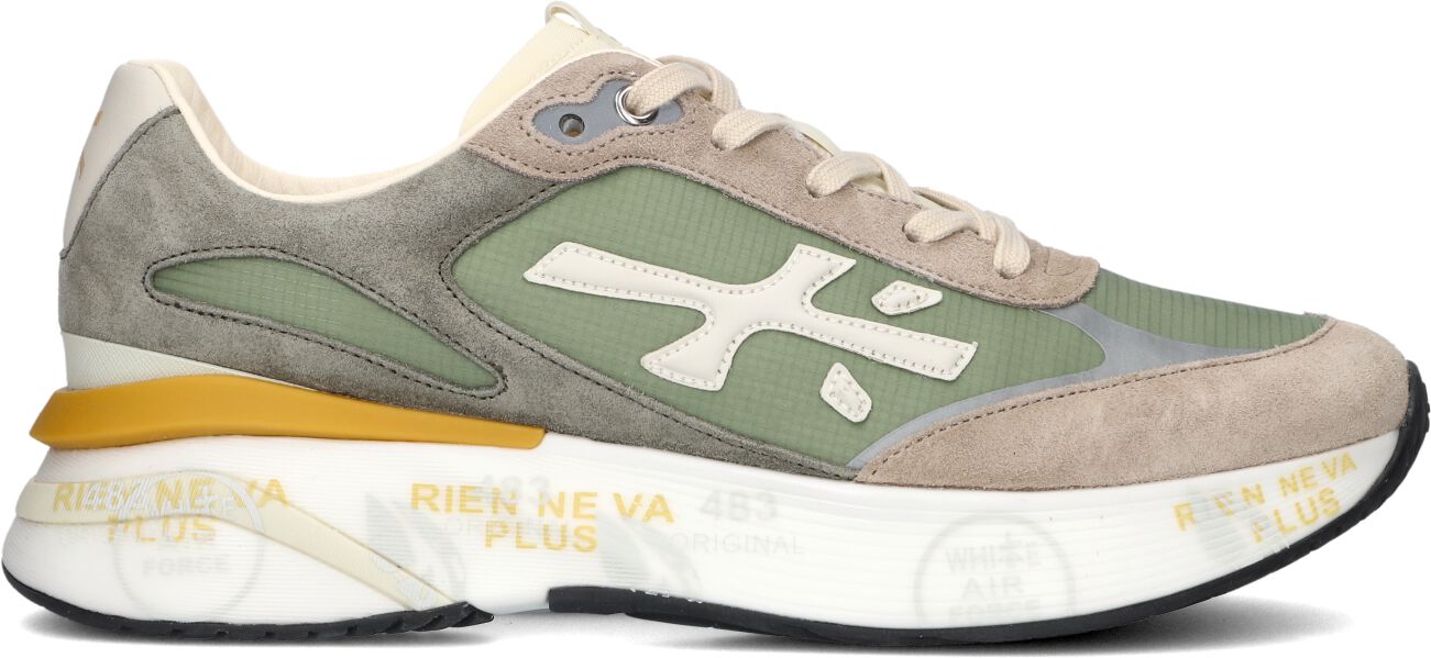 Premiata Lage Sneakers Heren Moerun, Maat: 44, Materiaal: Suède, Kleur: Groen