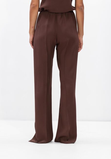 Bruine FORTE FORTE Pantalon ENVERS SATIN MATTE ELASTICATED REGULAR PANTS - large