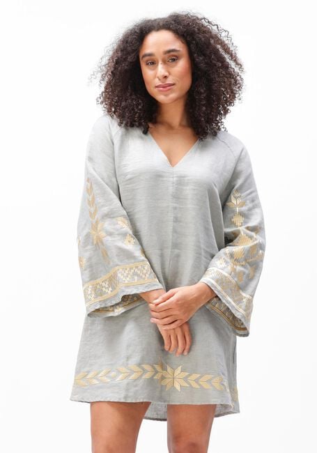 Lichtgrijze GREEK ARCHAIC KORI Mini jurk S26K-2043204 - large