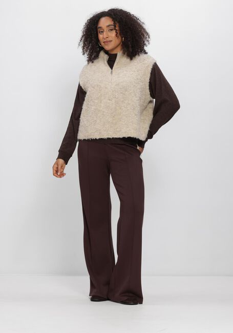 Bruine AIMEE THE LABEL Truien/vesten FUERTAVENTURAW6 KNITTED SWEATER - large
