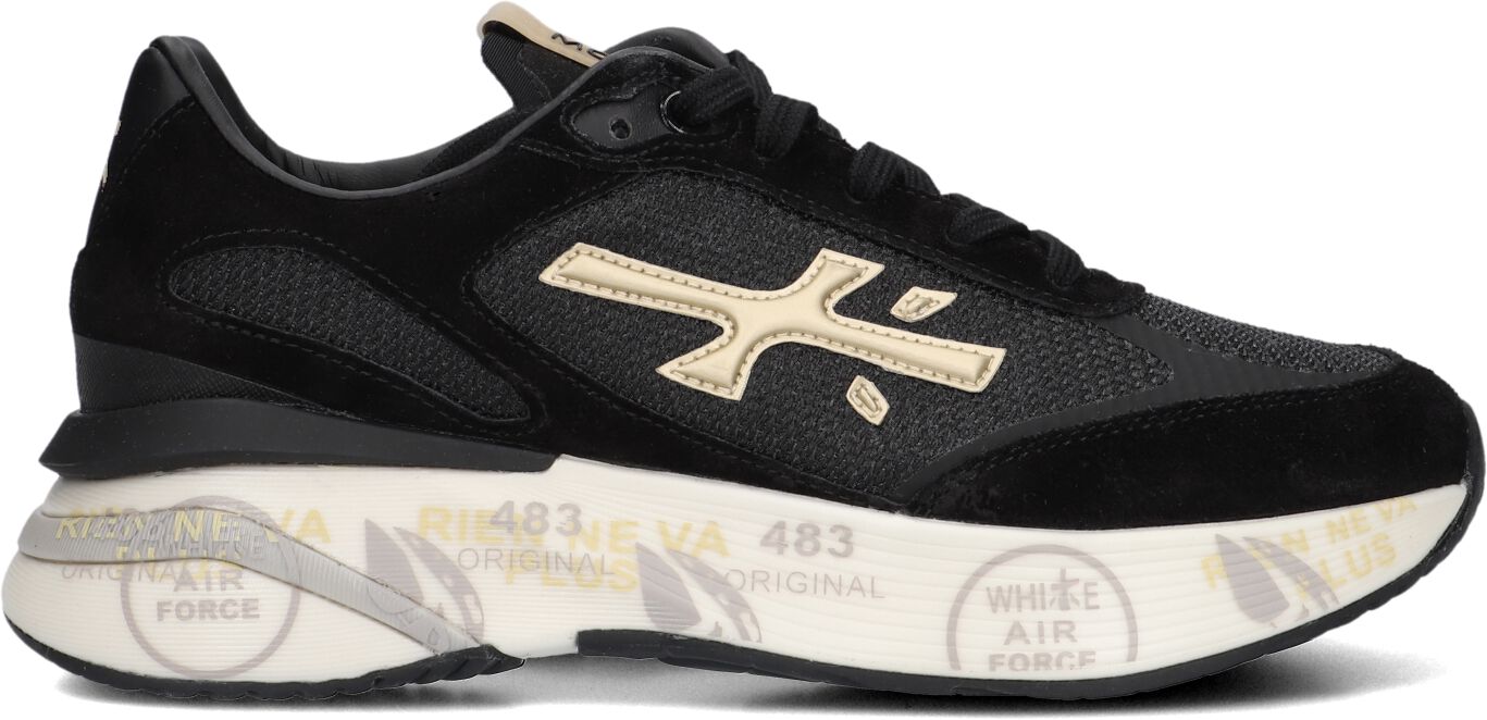 Premiata Lage Sneakers Dames Moerun-d, Maat: 41, Materiaal: Suède, Kleur: Zwart