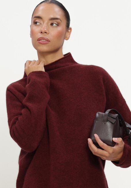 Bordeaux FILIPPA K Trui MIKA YAK FUNNELNECK SWEATER - large