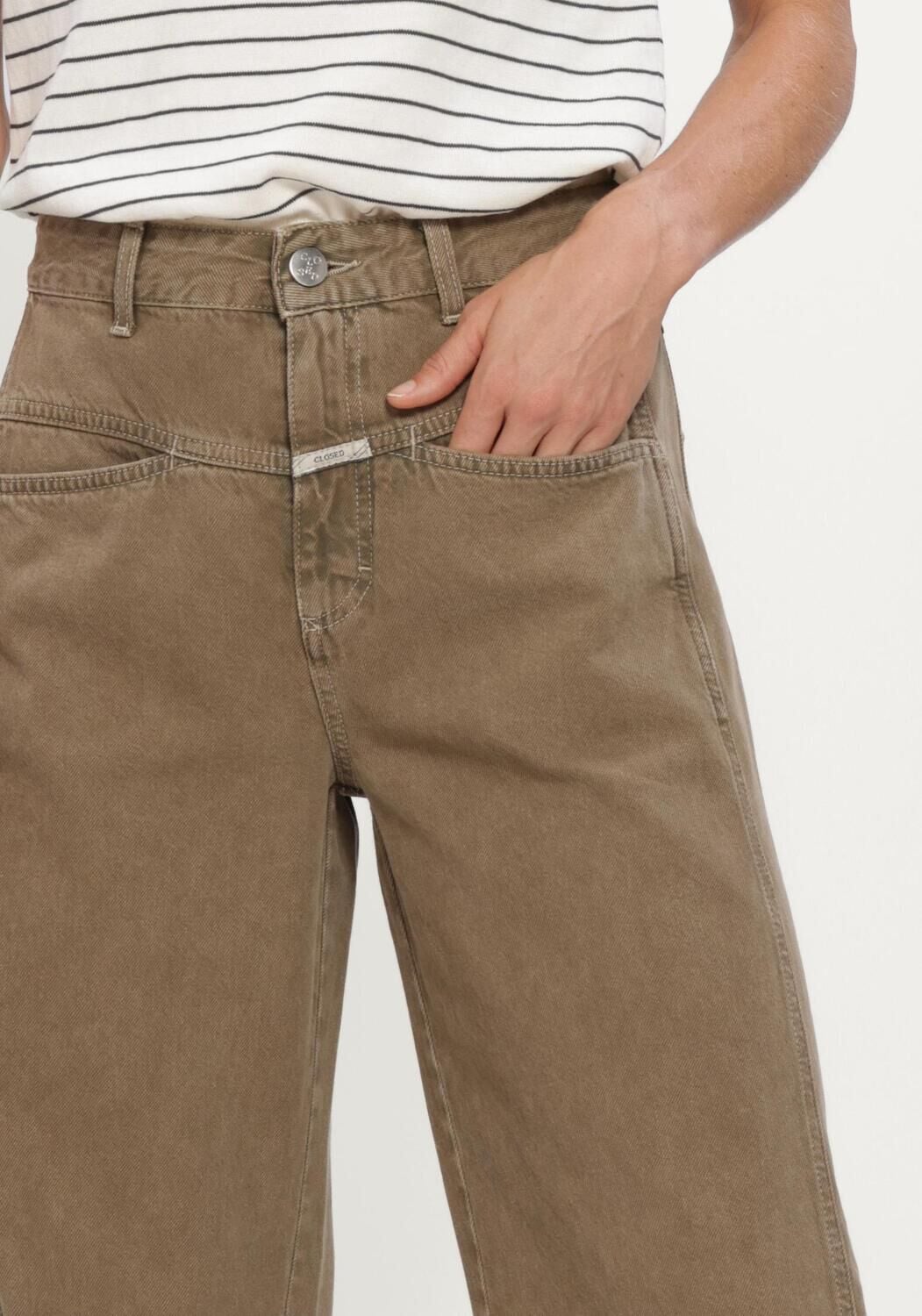 Khaki CLOSED Wide jeans TORI-X - large