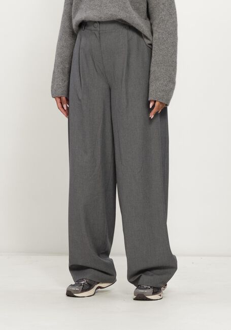 Grijze JANICE Wijde broek BROEK RECHTE WIJDE PIJP - large