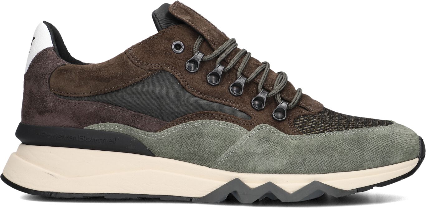 Floris van Bommel Lage Sneakers Heren Sfm-10135, Maat: 45⅓, Materiaal: Suède, Kleur: Groen
