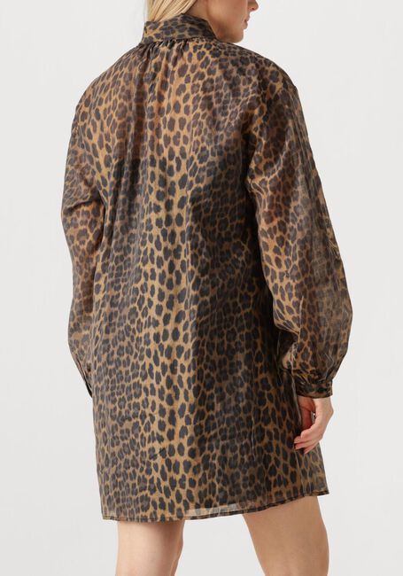 Multi DANTE6 Mini jurk LEIGH LEOPARD DRESS - large