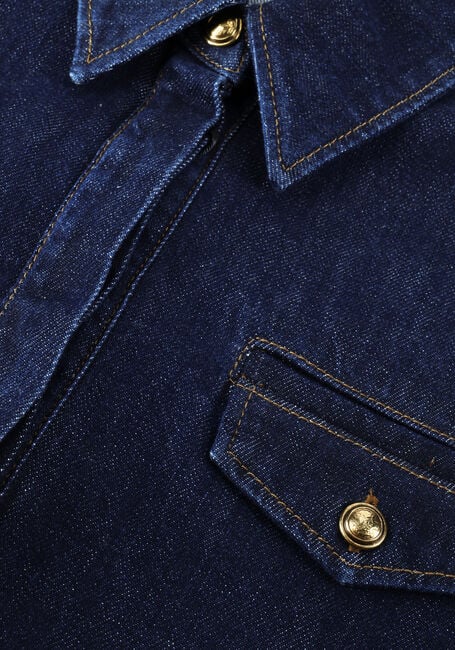 Donkerblauwe LUISA CERANO Blouses DENIM-BLUSE - large