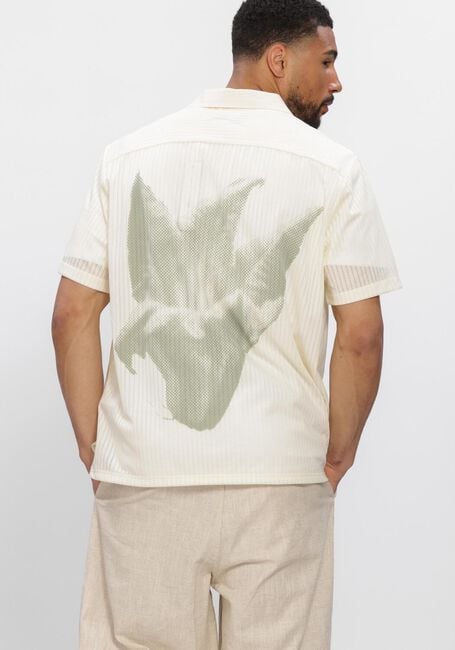 Ecru FILLING PIECES Casual overhemd RESORT SHIRT MESH - large