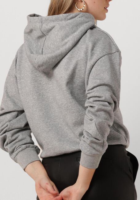Grijze CO'COUTURE Trui SOLID CHOPED HOODIE - large