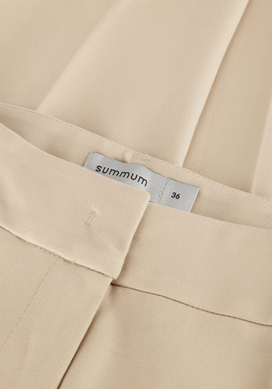 Gebroken wit SUMMUM Flared broek TROUSERS PUNTO MILANO - large