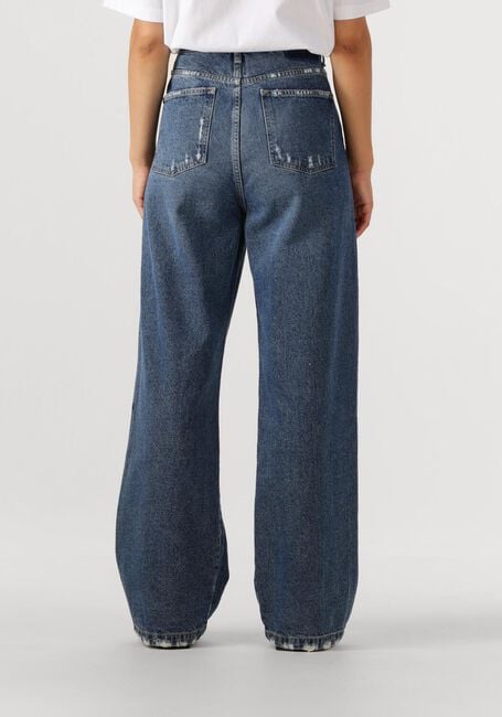 Blauwe OLAF HUSSEIN Broeken MONOGRAM DENIM PANT - large