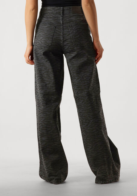 Grijze CO'COUTURE Pantalon ZEBRA GREY WIDE LONG PANTS - large