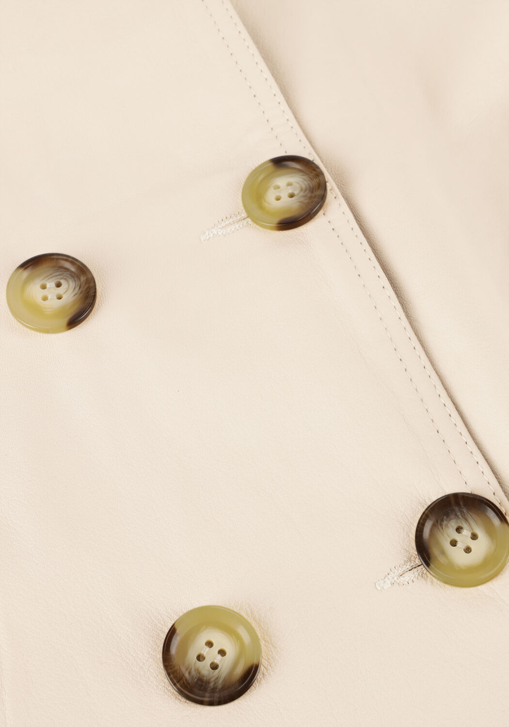 Beige ALTER EGO Leren jas BIBI - large