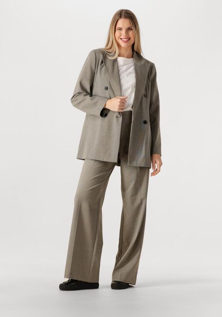 Taupe HAUTE L'AMITI&Eacute; Wijde broek NICOLE PLEAT TALL PANT - large