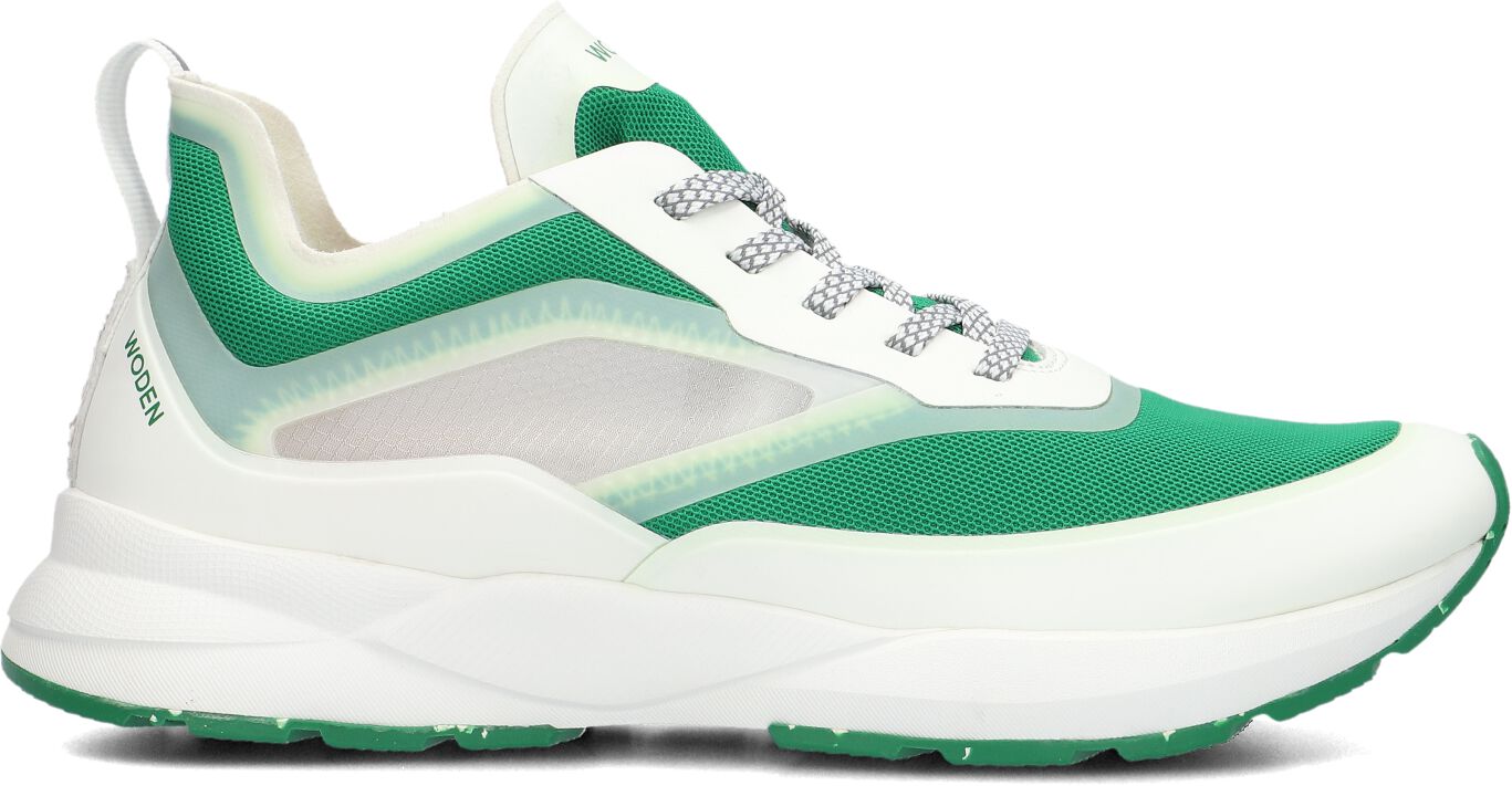 Woden Lage Sneakers Dames Stelle Transparan, Maat: 40, Materiaal: Kunststof, Kleur: Groen