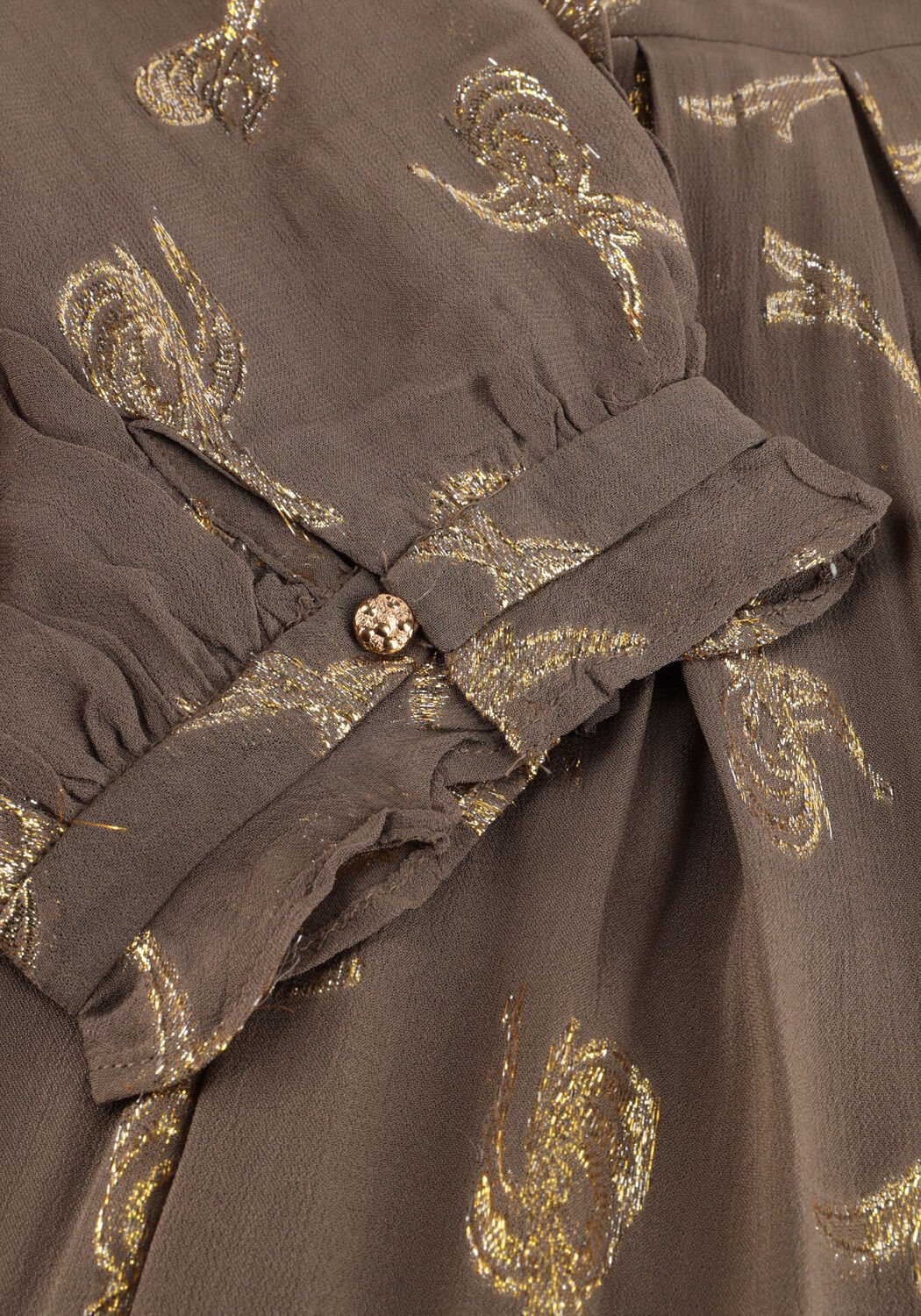 Taupe BRUUNS BAZAAR Mini jurk BBTAMMI DRESS - large