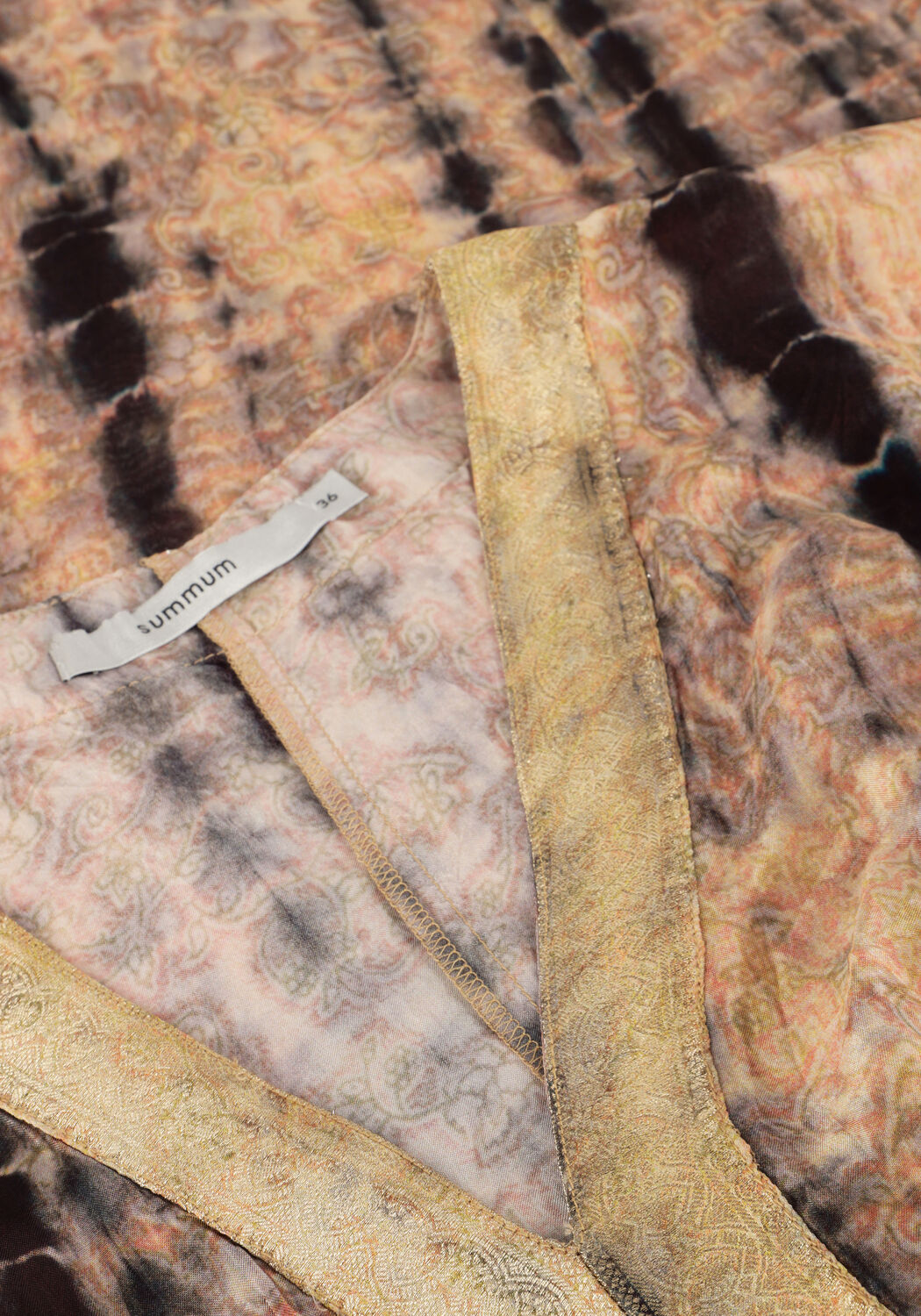 Multi SUMMUM Maxi jurk DRESS TIE DIE PRINT - large