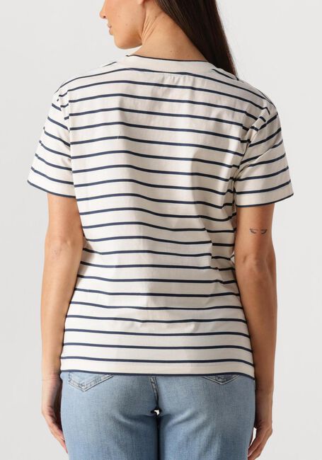 Gebroken wit MOS MOSH T-shirt MMNANI V-SS STRIPE TEE - large