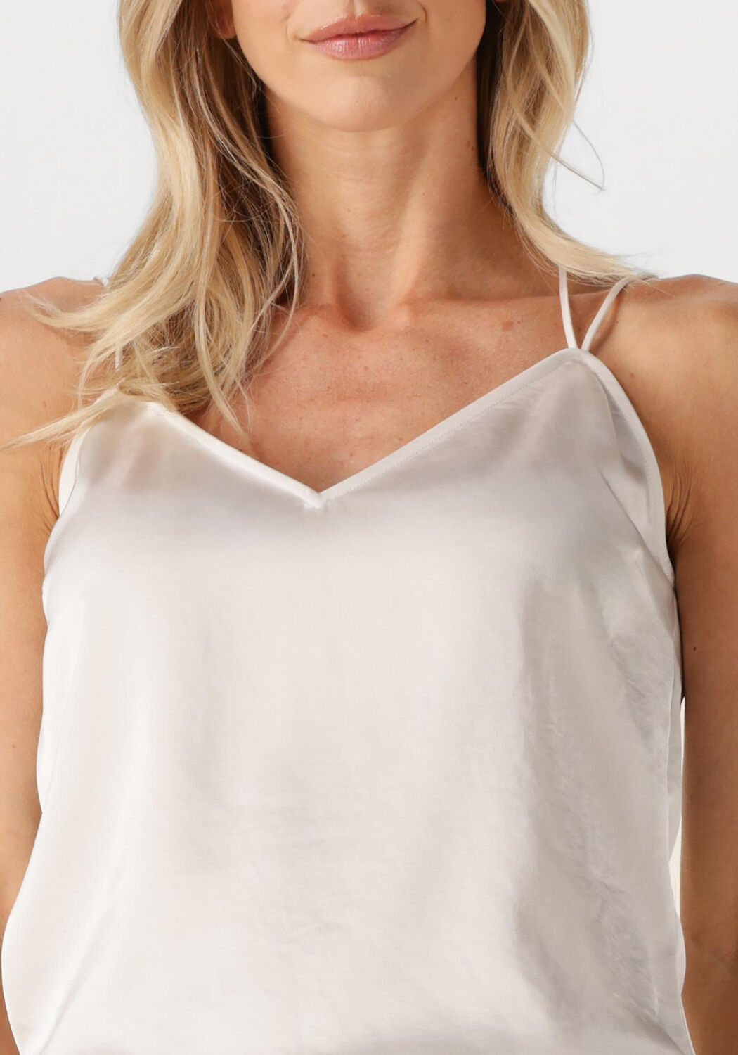 Gebroken wit DANTE6 Top OBU SATIN SINGLET - large