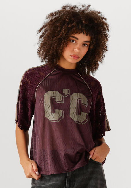 Bordeaux CO'COUTURE Top TREYCC LACE TEE - large