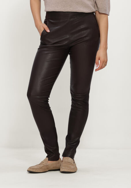 Bruine STUDIO AR Broeken SORAYA STRETCH PLONGE - large