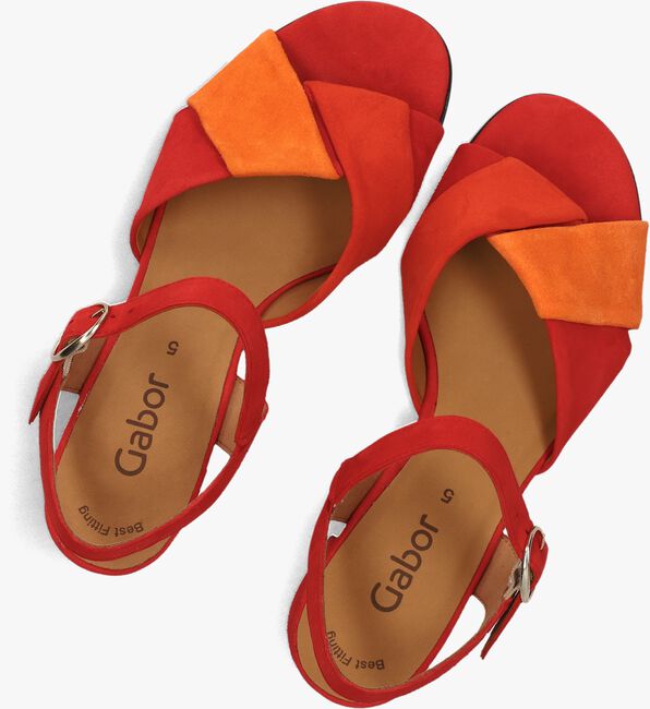 Rode GABOR Sandalen met hak 772.1 Rode GABOR Sandalen met hak 772.1 - large