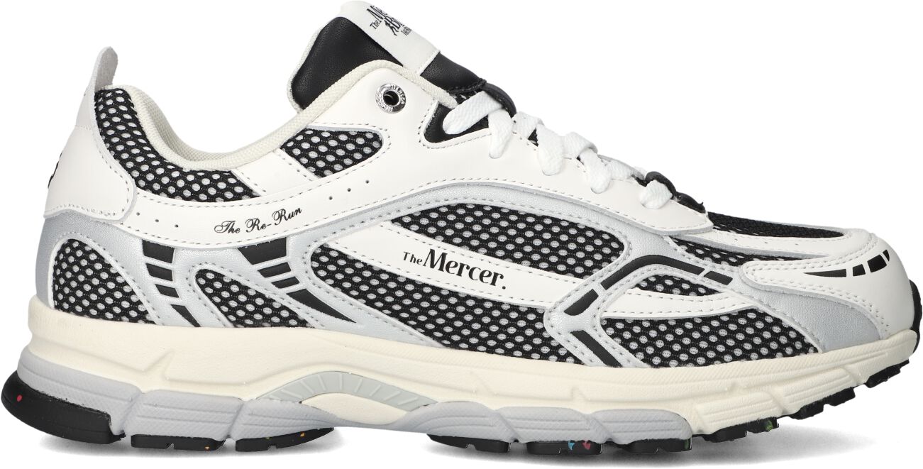 Mercer Amsterdam Lage Sneakers Heren The Re-run White Silver M, Maat: 41, Materiaal: Leatherlook, Kleur: Wit afbeelding 1