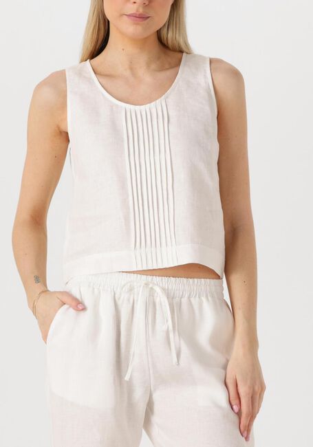 Witte RESORT FINEST Top CROP TOP LINEN - large