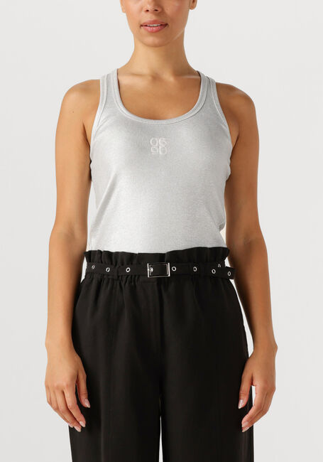Zilveren DANTE6 Top ZORA METALLIC LOGO TANKTOP - large