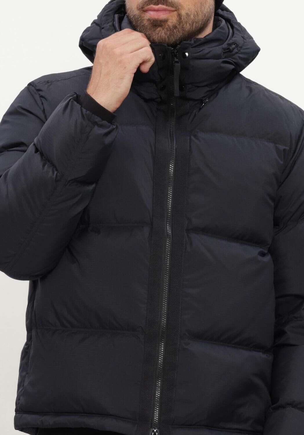 Zwarte STONE ISLAND Gewatteerde jas JACKET S0483 - large