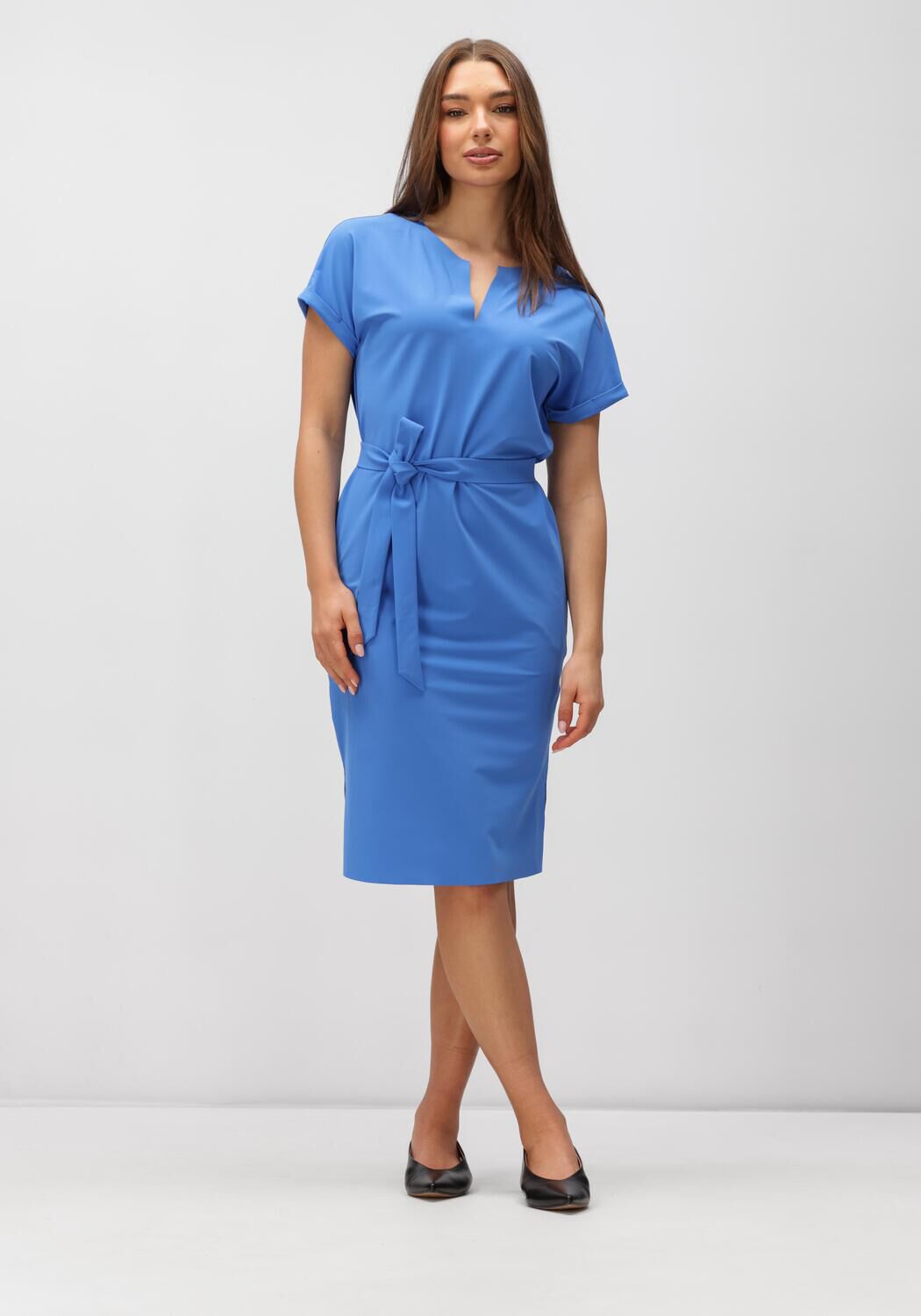 Japan Tky Midi Jurk Dames Okichi, Maat: S, Kleur: Blauw afbeelding 1