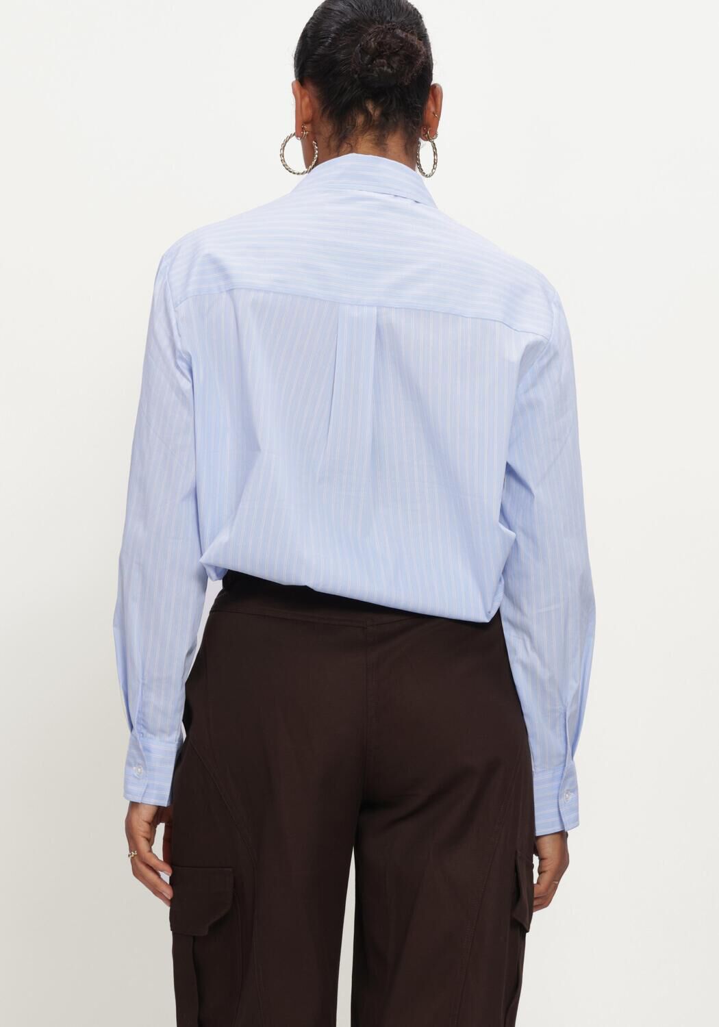 Lichtblauwe COPENHAGEN MUSE Blouses CMSHIRTY-SHIRT - large