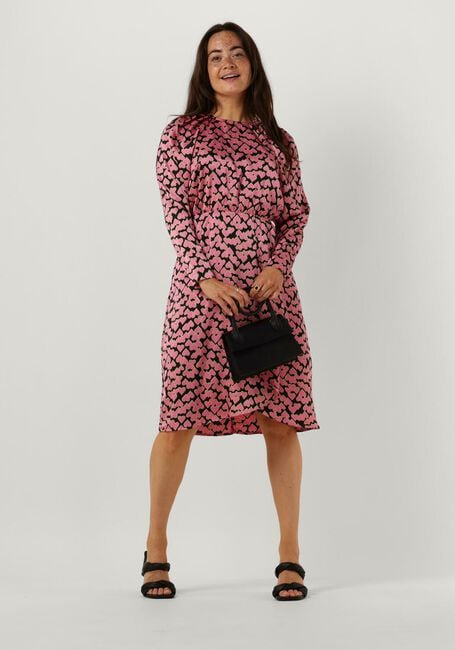 Roze CO'COUTURE Midi jurk FLASHY HEART DRESS - large