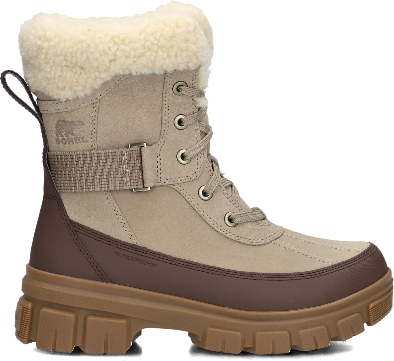 Sorel Enkelboots Dames Torino V Parc Dames, Maat: 38,5, Materiaal: Nubuck, Kleur: Taupe