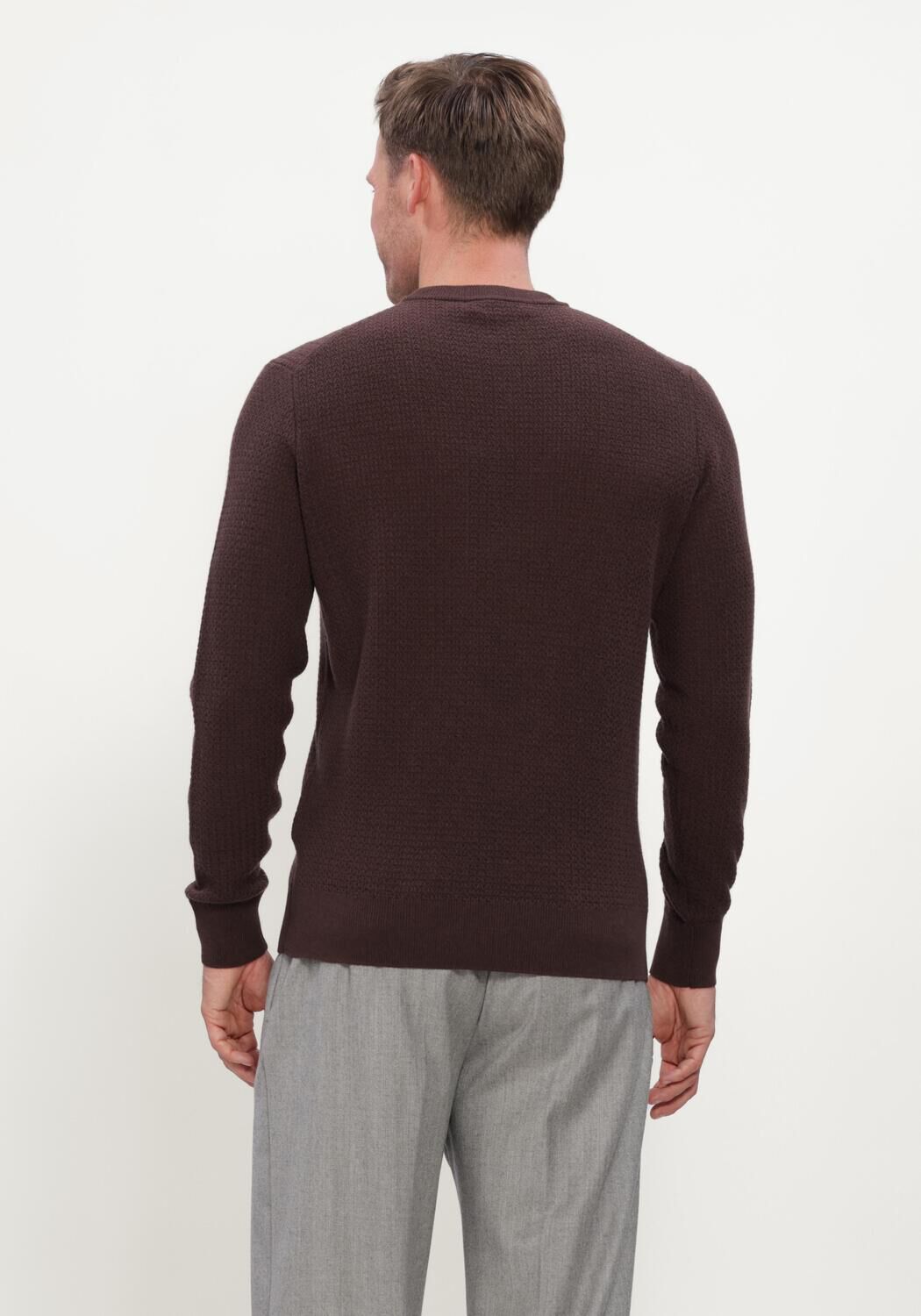 Bruine FILIPPO DE LAURENTIIS Trui G.COLLO ML - large