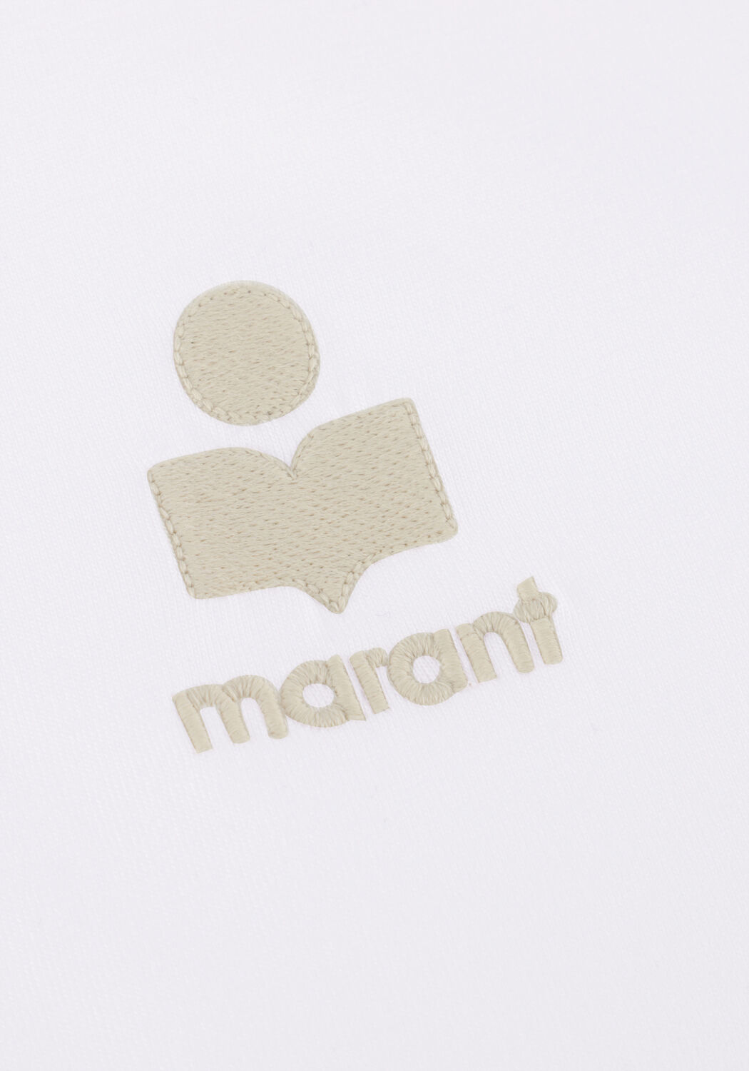 Witte MARANT ETOILE T-shirt ABY-GZ 23PTS0070FA - large