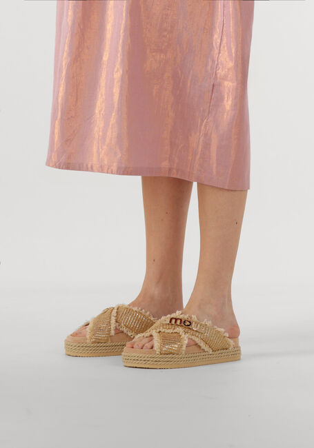 Beige MOU Teenslippers CRISS-CROSS - large