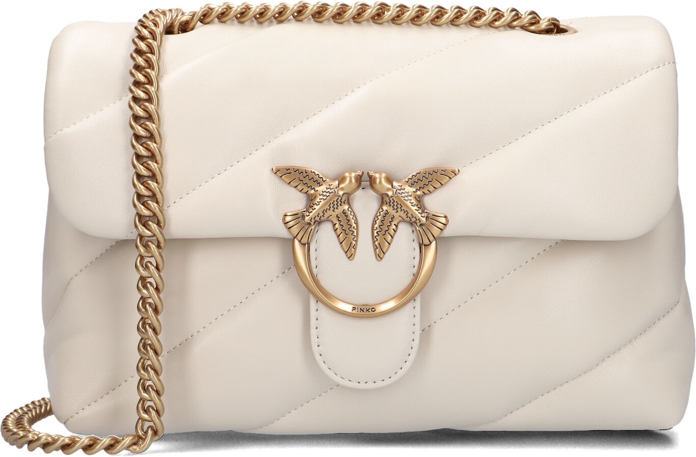 Pinko Schoudertas
Dames Love Puff Classic, Materiaal: Leer, Kleur: Wit afbeelding 1