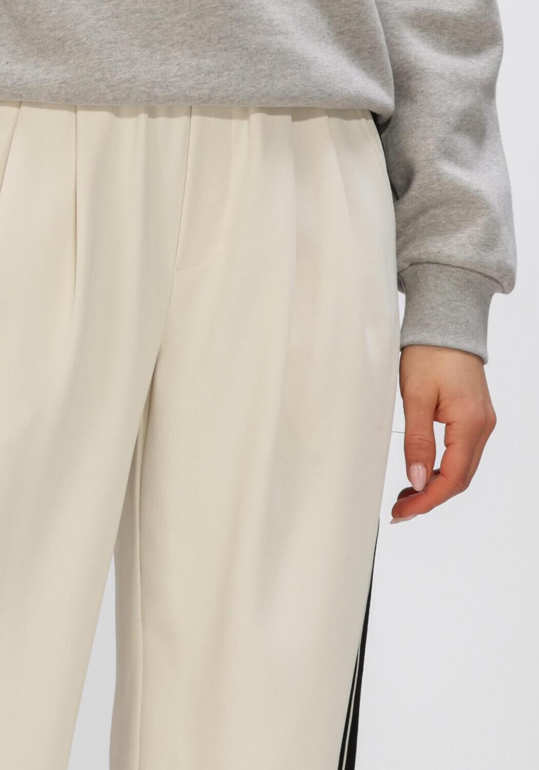 Creme CO'COUTURE Wijde broek AMINA SPLIT LL PANEL - large