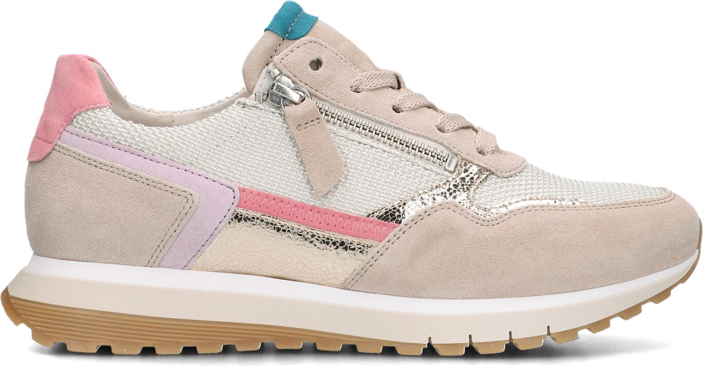 Gabor Lage Sneakers Dames 378, Maat: 38, Materiaal: Suède, Kleur: Wit