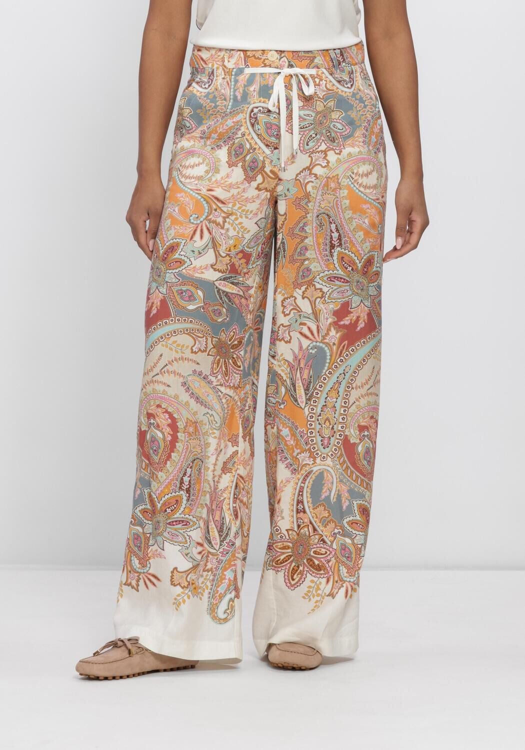 Multi CAMBIO Wijde broek ADRIENNE - large